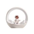 USB Rechargeable Astronaut Moon Night Light, Tap-Control 3-Level Brightness LED Bedside Desk Lamp