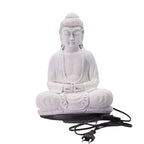 Meditation Buddha Lamp – Lavender Crackle