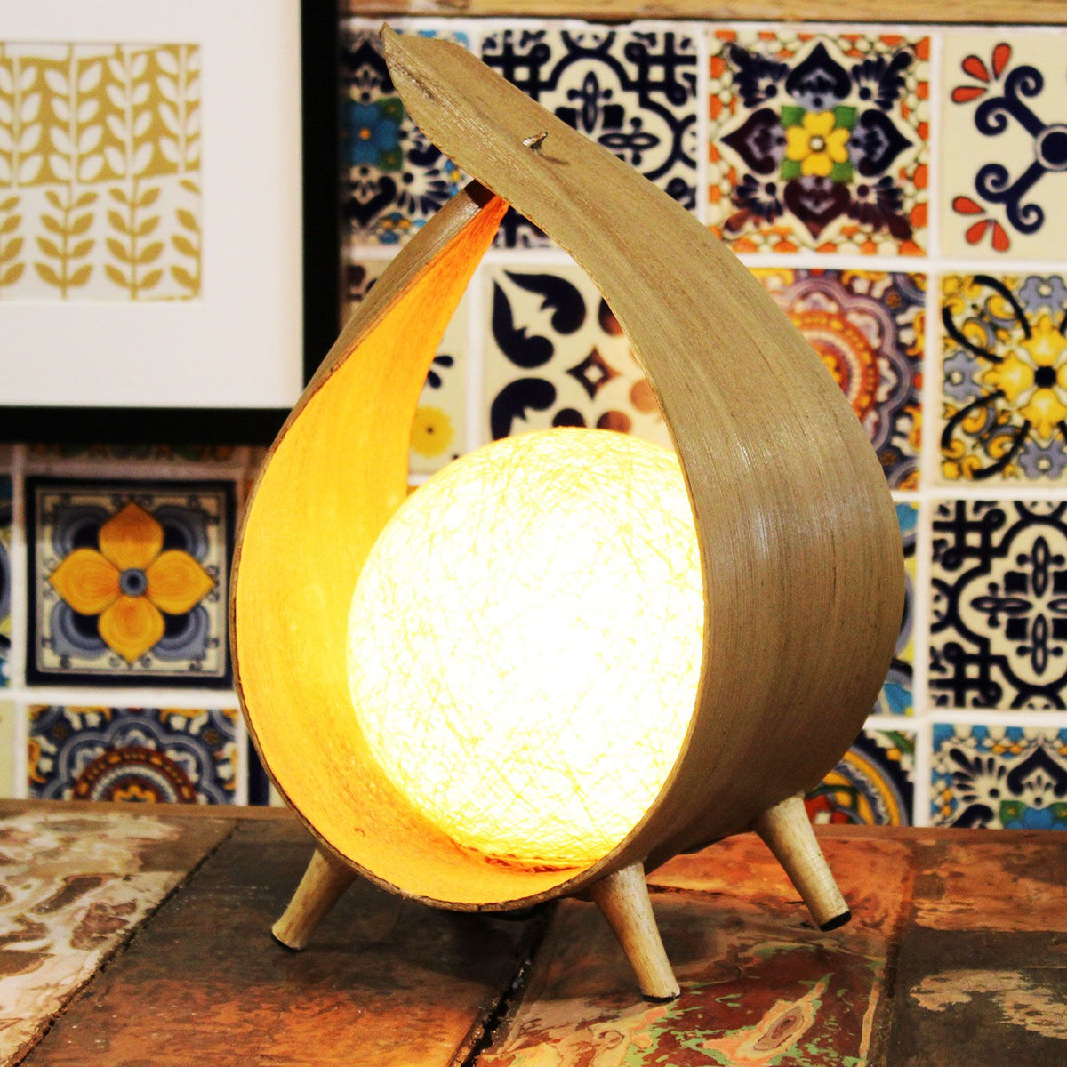 Natural Coconut Table Lamp – Loop Design