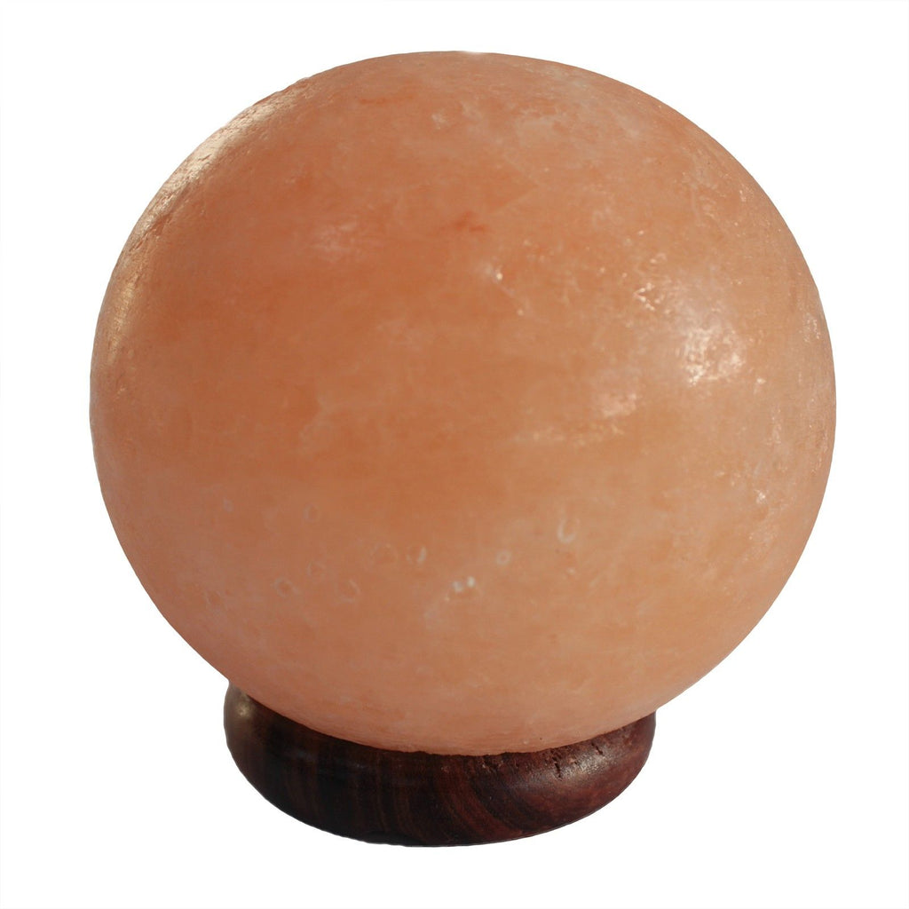 Himalayan Salt Ball Lamp – Large Wooden Base