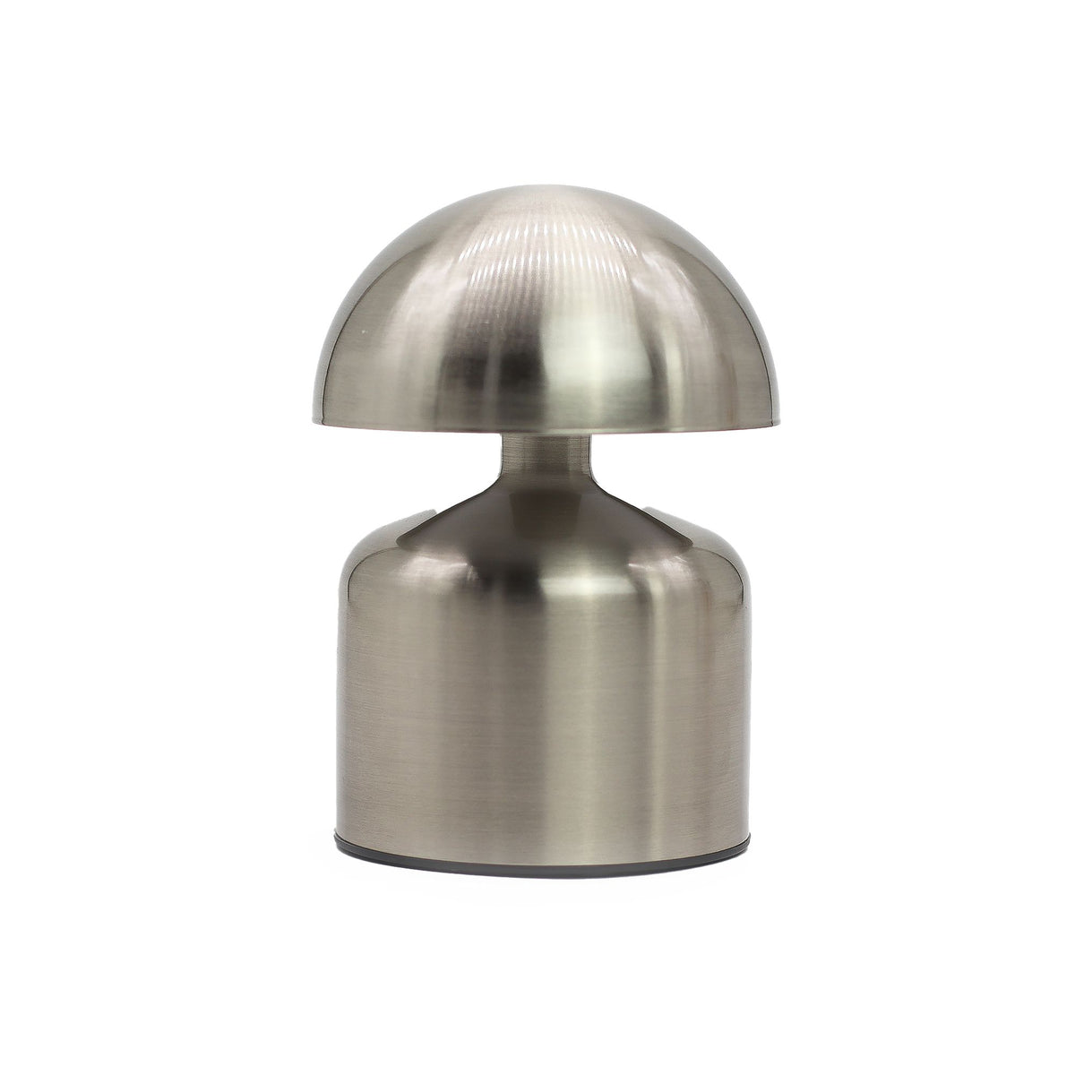 Silver Dome Mushroom Touch Lamp – Rechargeable USB-C