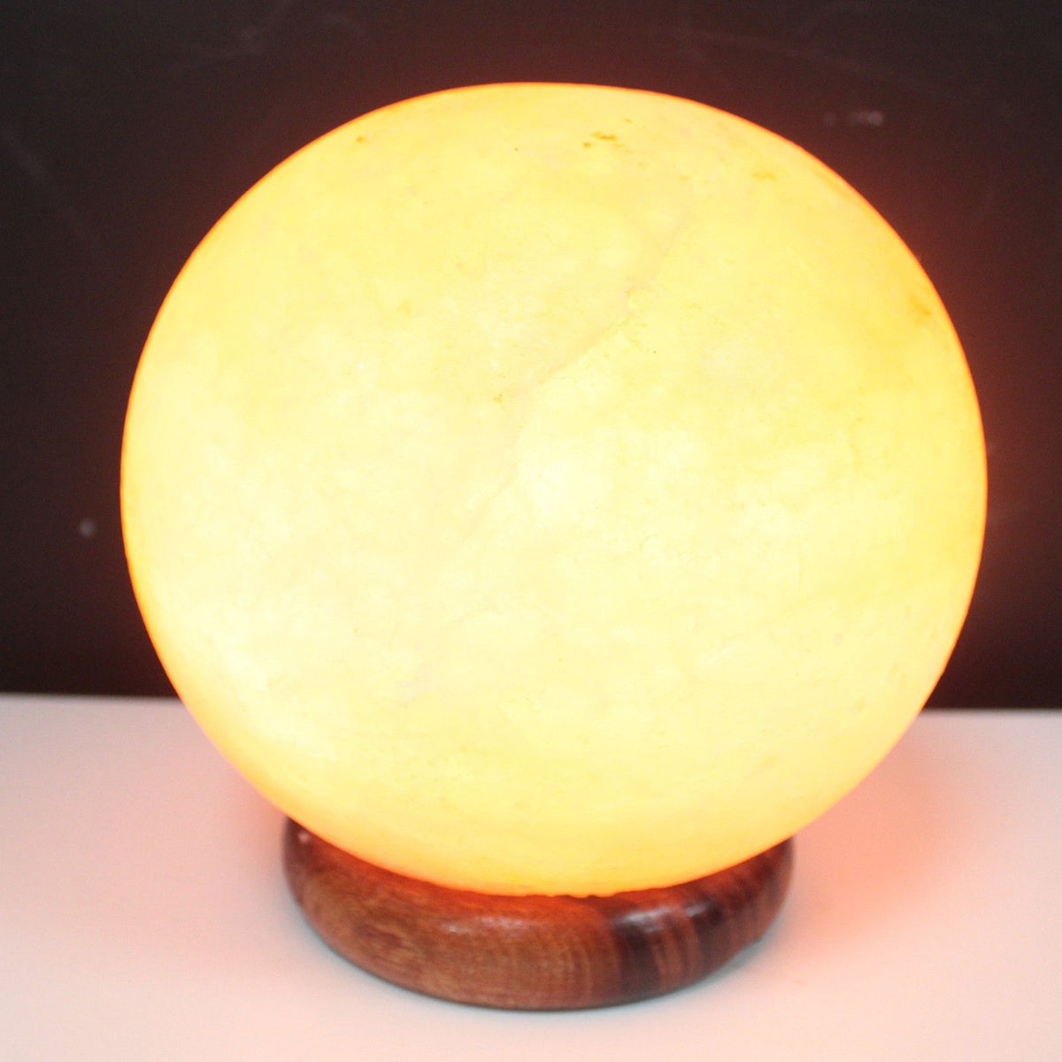 Himalayan Salt Ball Lamp – Large Wooden Base