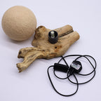 DriftGlow Cotton Wrap Lamp – Cream Driftwood Light