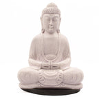 Meditation Buddha Lamp – Lavender Crackle