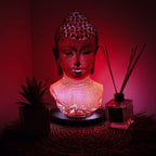 Buddha Glow Lamp – Molten Lava Finish