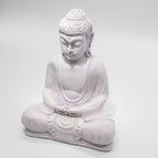 Meditation Buddha Lamp – Lavender Crackle