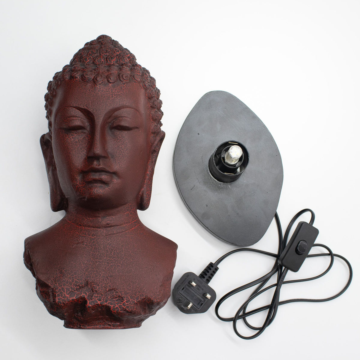 Buddha Glow Lamp – Molten Lava Finish