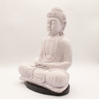 Meditation Buddha Lamp – Lavender Crackle