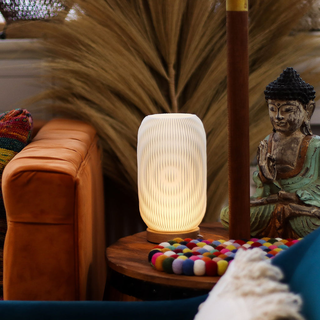 Modern Twisted New Wave Lamp – USB Light