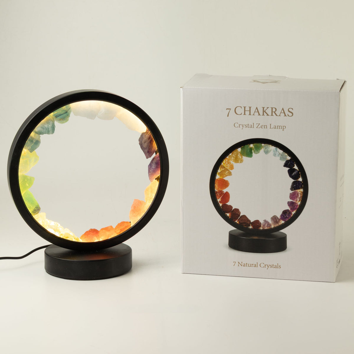 7 Chakra Gemstone Halo Lamp – USB Decorative Light